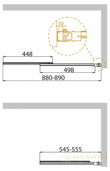 шторка на ванну cezares slider slider-vf-11-90/150-p-cr 90 см профиль хром, стекло рифленое