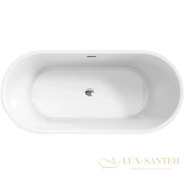 ванна акриловая свободностоящая 170,5x78 см belbagno bb709-1700-780, белый глянцевый