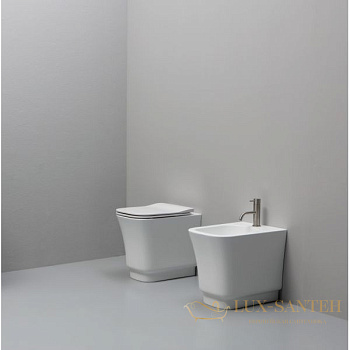 биде white ceramic idea w1000201 напольное 51x34x43 см, белый глянцевый