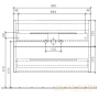 тумба под раковину villeroy & boch avento a89200pn 980x514x452 мм, elm impresso 