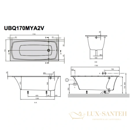 квариловая ванна villeroy & boch my art ubq170mya2v-1 170х75 см, альпийский белый