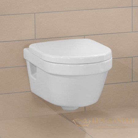 чаша подвесного унитаза villeroy & boch architectura 5684 r0 01 без смывного обода, белый