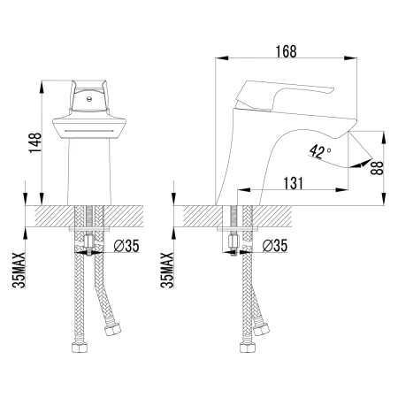 смеситель для раковины lemark unit lm4546c