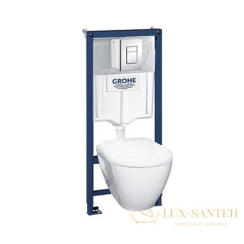 комплект унитаза с инсталляцией grohe solido perfect 39186000 комплект 4 в 1 