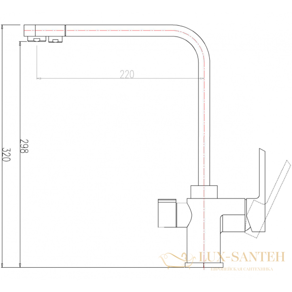 смеситель zorg sanitary zr 334 yf-nickel для кухни, никель