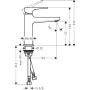 смеситель для раковины hansgrohe metropol 32508000, хром