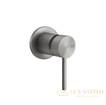 смеситель gessi 316 shower 54019.239 для душа, внешняя часть, steel brushed