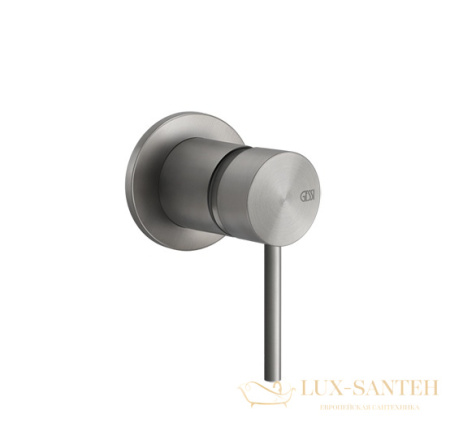 смеситель gessi 316 shower 54019.239 для душа, внешняя часть, steel brushed