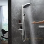 душевая система hansgrohe rainfinity showerpipe 360 26842700 скрытого монтажа, белый матовый