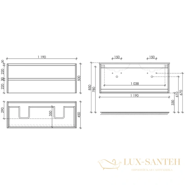 тумба sancos libra lb120-2w 119 см, белый глянец