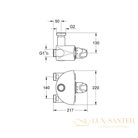 термостат grohe grohtherm xl 35087000, хром