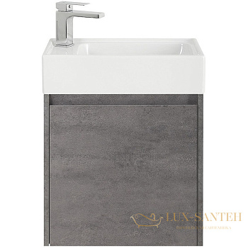 тумба под раковину belbagno kraft mini kraft mini-500/260-1a-so-cg-l 50 см l подвесная, cemento grigio