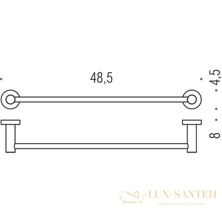 полотенцедержатель colombo design plus w4910.hps1, zirconium