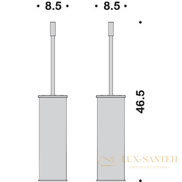 ерш colombo design plus w4961.bm, белый матовый