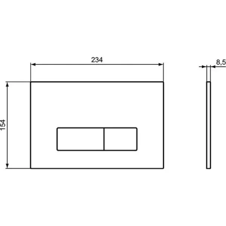 комплект  ideal standard tesi rimless tt00003/121a6, унитаз с инсталляцией, с сиденьем и клавишей смыва, черный матовый