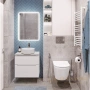 тумба belbagno etna etna-h60-600-2c-so-bl-p 59,6 см, bianco lucido