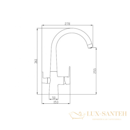 смеситель zorg steel hammer sh819bronze для кухни, бронза