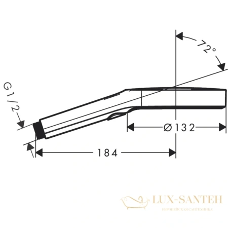 ручной душ hansgrohe rainfinity 130 3jet 26864700 белый матовый