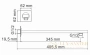 душевая система встраиваемая для душа 300 мм wasserkraft elbe a16160 thermo, черный матовый