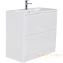 тумба под раковину belbagno albano albano-800-2c-pia-bl 80 см, bianco lucido