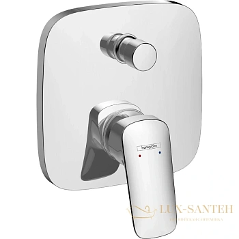 смеситель для ванны с душем hansgrohe logis 71407000, хром