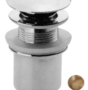 донный клапан cezares czr-sat2-02 с системой "клик-клак" и переливом, бронза
