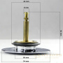 пробка со штоком для слива-перелива viega 215392, хром глянцевый