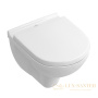 подвесной унитаз villeroy & boch o.novo 5688 h1 r1 compact, ceramicplus, белый