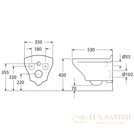 унитаз подвесной gustavsberg estetic hygienic flush gb1183300s0030 безободковый с сиденьем, цвет черный