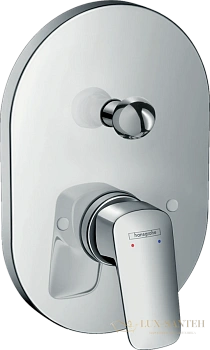 смеситель для ванны (внешняя часть) hansgrohe logis 71406000, хром