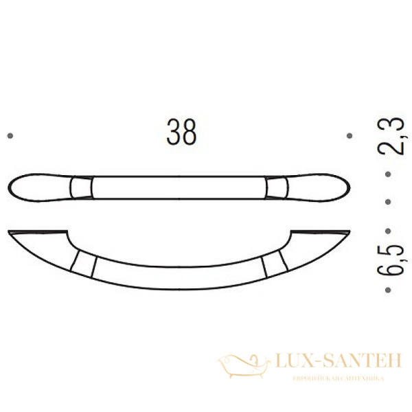 поручень colombo design universal b9733, хром