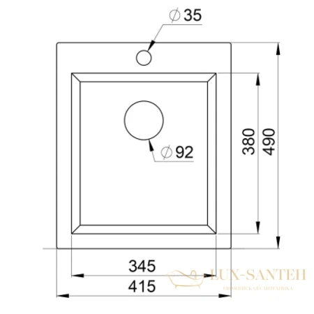 кухонная мойка seaman eco granite sgr-4201-sand.a, бежевый