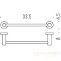 полотенцедержатель colombo design plus w4909.hps1, zirconium