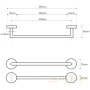 полотенцедержатель 35,5 см bemeta omega 104204012, хром