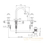 смеситель для раковины, nicolazzi mac kinley 05, 2208cr29, хром