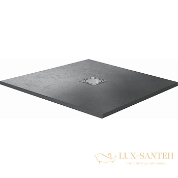 душевой поддон rgw stone tray 16152099-02 из искусственного камня st-g 90x90, графит