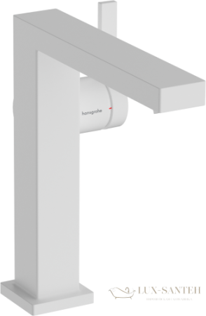 смеситель для раковины hansgrohe tecturis e coolstart ecosmart 73040700, с донным клапаном, белый матовый