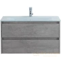 тумба belbagno kraft kraft-1000-2c-so-cg 100 см, cemento grigio