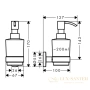 дозатор жидкого мыла hansgrohe logis universal 41714000