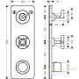 термостат встраиваемый axor citterio, 36703000, e, для душа, (внешняя часть), хром