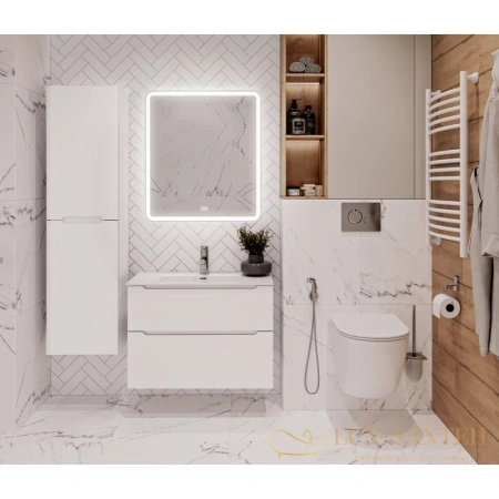 тумба belbagno etna etna-h60-800-2c-so-bl-p 79,6 см, bianco lucido