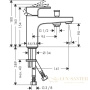 смеситель на борт ванны hansgrohe vernis shape monotrou 71464000, хром