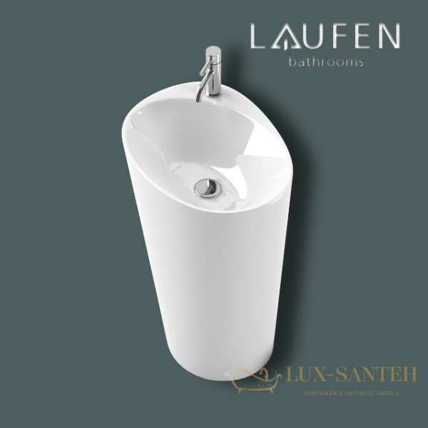 раковина laufen palomba collection 8.1180.3.000.104.1 напольная 52 см, белый 