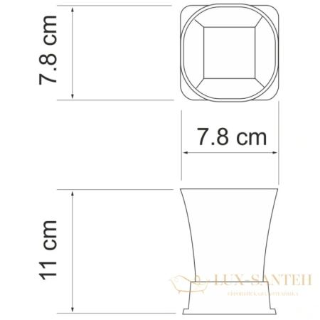 стакан wasserkraft amper k-5428n, никель