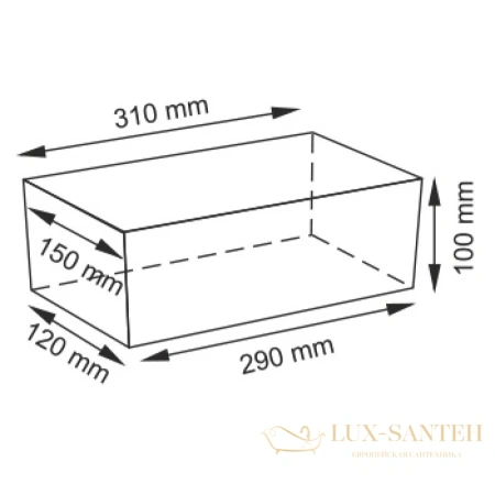 плетеная корзина wasserkraft lossa wb-120-s для белья, темно-коричневый