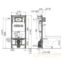 инсталляция alcaplast am101/1120-4:1 ru m678-0001 для унитаза с панелью смыва черный матовый
