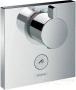 термостат с запорным клапаном hansgrohe showerselect highflow 15761000, хром