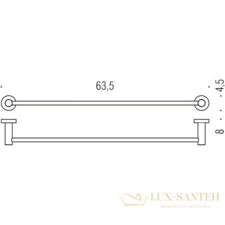 полотенцедержатель colombo design plus w4911.hps1, zirconium