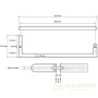 полотенцедержатель bemeta omega 104204352, хром