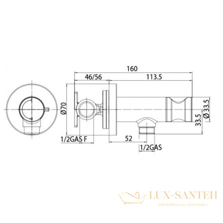 гигиенический набор bossini paloma flat mixer set e37015b.073, черный матовый